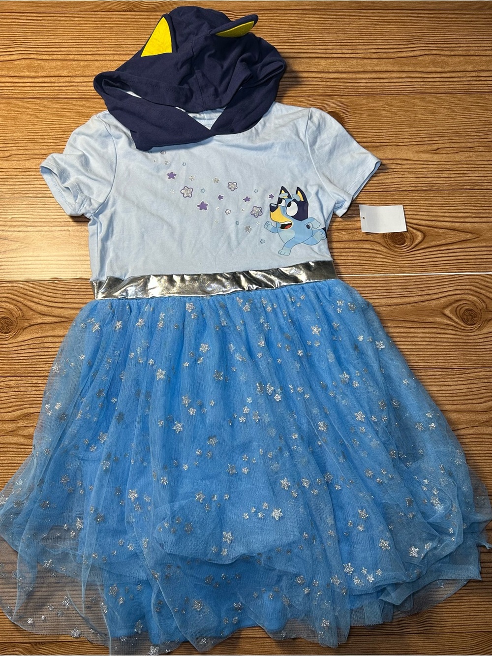 Girls Bluey Cosplay Dress Navy Blue Size M 8 NWT